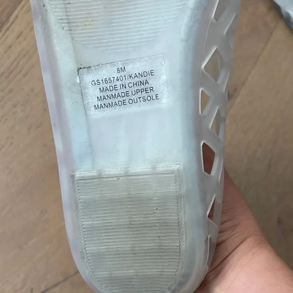 MIA Women's Translucent White Mules - Picture 5 of 5